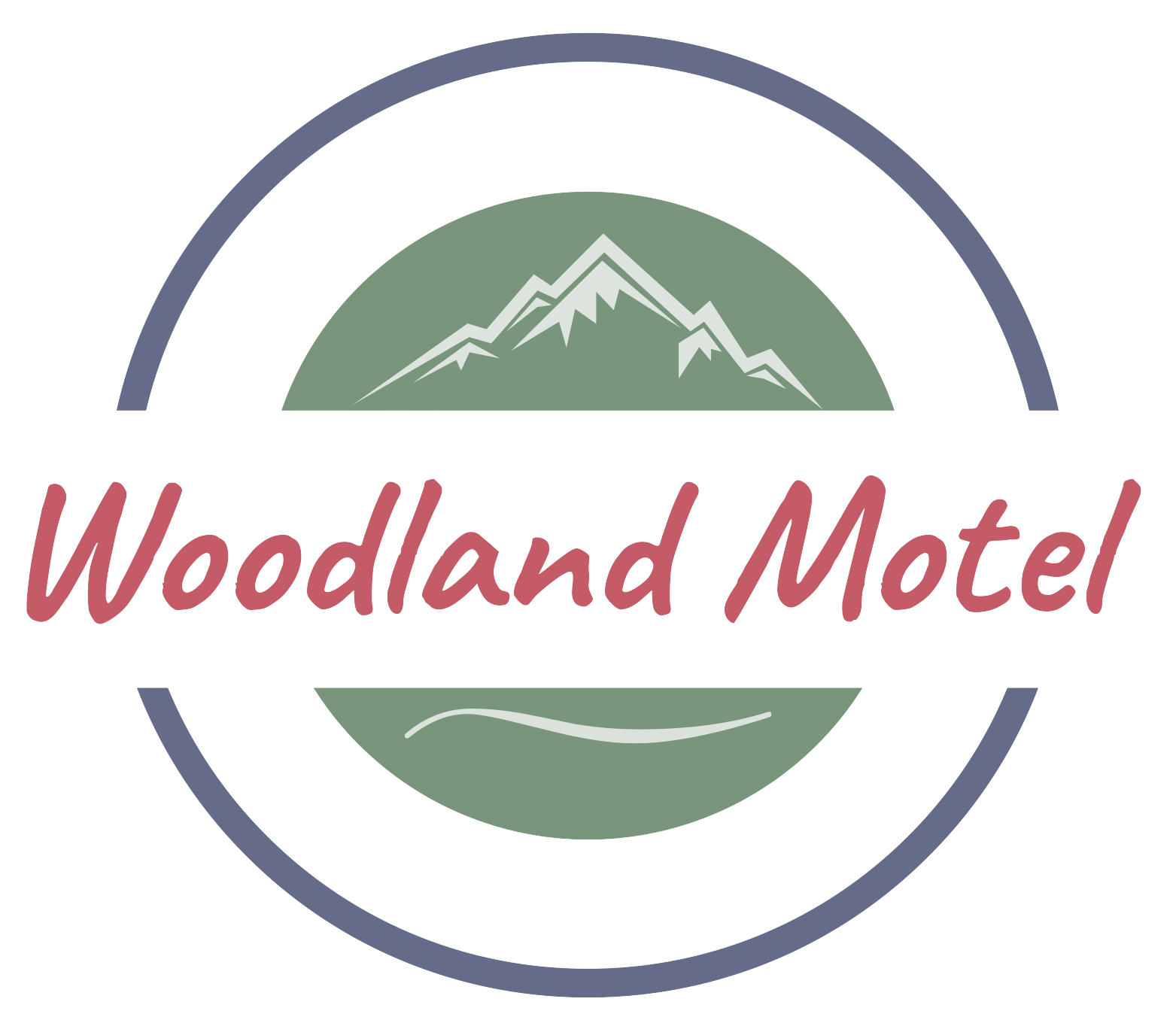 Woodland Motel – Downtown Salida Colorado Motel Hotel - Transparent Background Logo