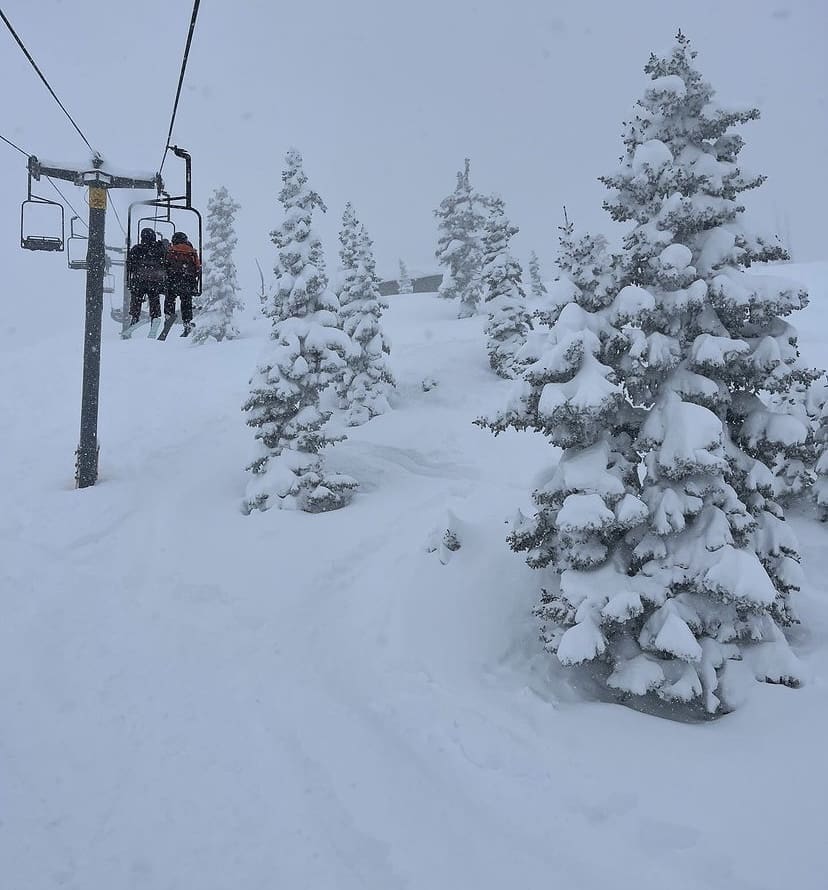 Snowy lift views from Monarch Mountain Resort