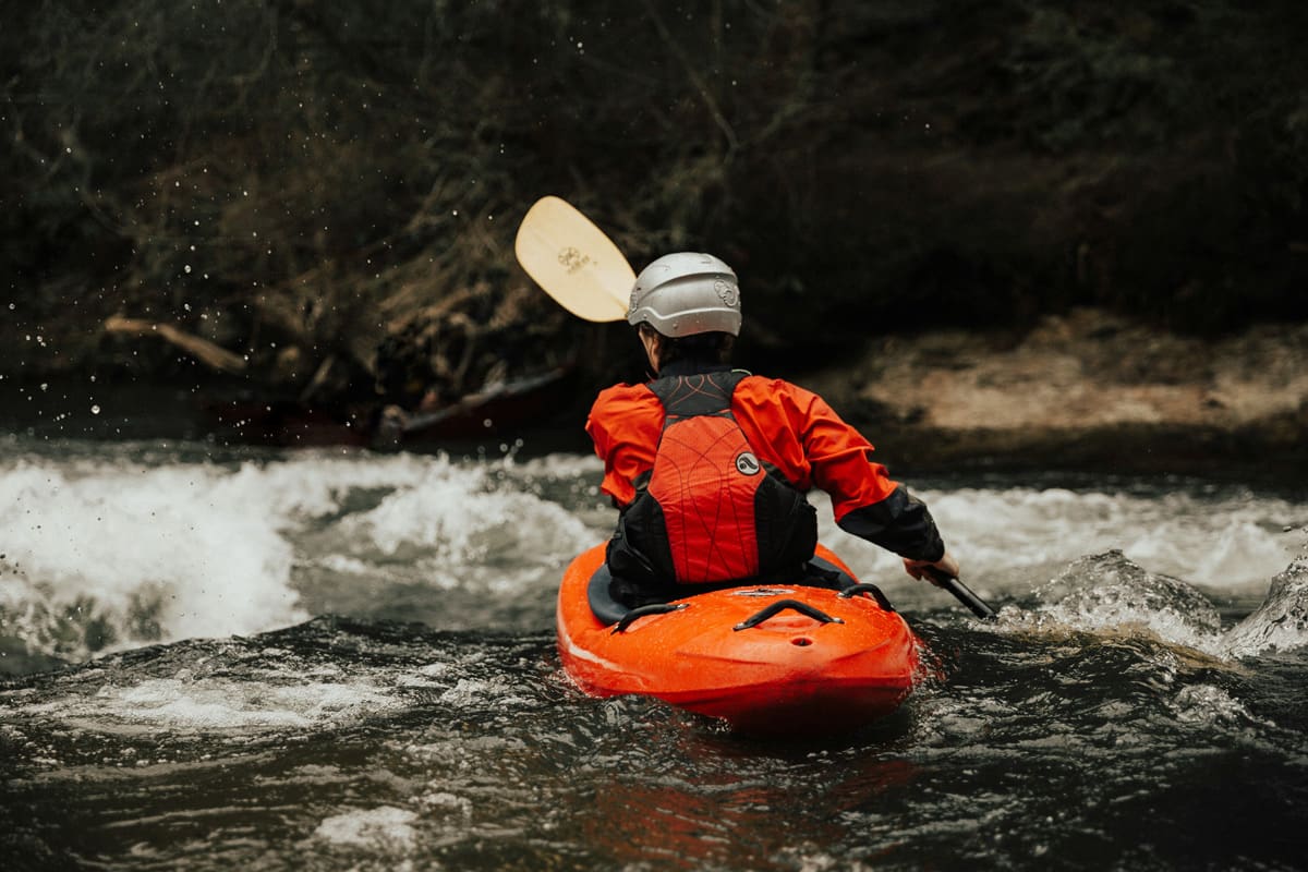 Things to do in Salida Colorado - Woodland Motel Downtown Salida - kayaker on the river