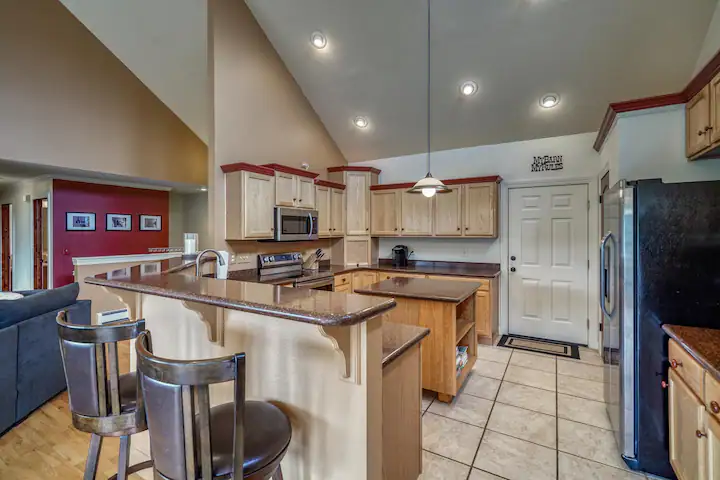 Vacation Rental in Salida Colorado with Mountain Views - open kitchen fully stocked